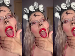 금발의, 여자 지배, 페티쉬, 유리들, 모욕, 밀프