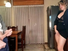 In den arsch, Arsch, Blasen, Besamung, Latina, Milf, Mutti, Sohn