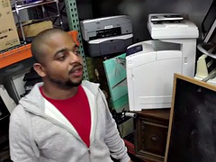 Straight black guy fucked in the shop