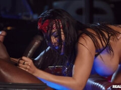 Negro, Morena, Coche, Estilo perrito, Comida, Latina, Pov, Realidad