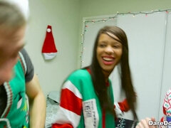 Asiatisk, Svart, Avsugning, Brunett, Universitet, Slick, Piercing, Verklighet