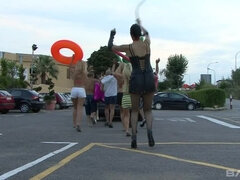 Avsugning, Brunett, Sperma shot, Ansiktsbehandling, Trekant