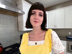 Obciąganie, Rękawiczki, Hd, Kuchnia, Mamuśka, Punkt widzenia, Cipka, Żona