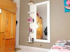 Stor svart kvinne, Stor rumpe, Svart, Hæler, Sexy undertøy, Alene