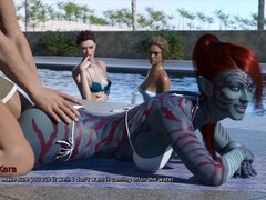 Большая жопа, Большой член, Кончили внутрь, Поцелуи, Втроем, Шлюха