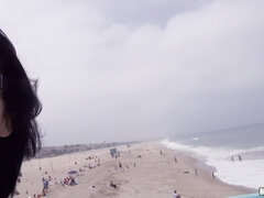 Cul, Plage, Sucer une bite, Hard, Pov, Chatte, Adolescente, Nénés