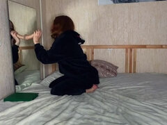 Жопа, Спальня, Дилдо, Мастурбация, Киски, Тату, Сиськи, Игрушки