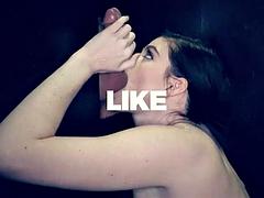 Grande cazzo, Pompino, Brunetta, Schizzo di sborra, Sega, Interrazziale, Succhiando, Tette