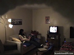 Dick sucking teen slut gives blowjob