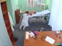 Niogtres, Amatør, Sort, Doktor, Hundestilling, Håndjob, Kontor, Uniform