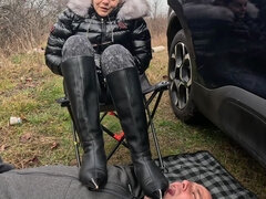 素人, フェムドム, 足フェチ, 陵辱, アウトドア, 奴隷