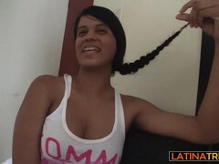 Leie, In den arsch, Vollbusig, Schwanz, Selbstgemacht, Latina, Monster, Pov