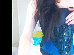 Amatoriale, Masturbazione, Donna con pene, Solo