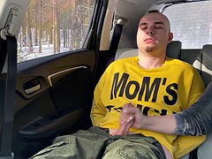 They tied me up in the car and made me cum