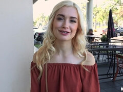 Blond Hair Lady Braceface Fucks Outdoors 1 - Public Pickups