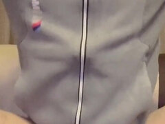 Riding Dildo and Cumming Hands Free! Anal Orgasm - Cum No Hands!