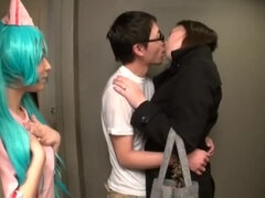 아시안, 오랄섹스, 사정 샷, 페티쉬, 일본인, 수음