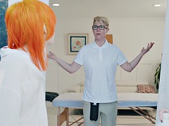 Anal, Store bryster, Blondine, Hårdt, Massage, Røvhåret, Shemale, Trekant