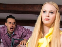 素人, デカ尻, デカチン, ブロンド, フェラチオ, バック, 自然山雀, オッパイの