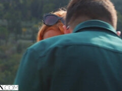 Young sexy babe Scarlett mends broken heart with passionate affair - Big white dick