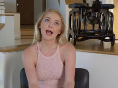 Blondína, Klitoris, Masturbácia, Prírodné, Orgazmus, Vyholené, Teenka, Vlhká