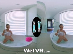 WETVR Lucky Hung Creep Virtual Reality Bathing Fuck And Creampie