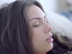 항문, 흑갈색 머리, 사정 샷, 얼굴에