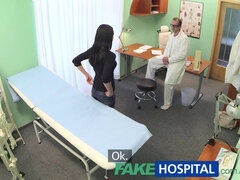 Hot MILF patient gives in to fakehospital doctor's office demands and gets her tight pussy drilled in POV