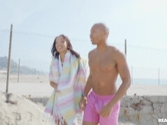 Horny black minx Alexis Tae heart-stopping sex movie