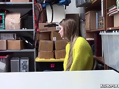 Nadya Nabakova juggles her narrow cunny as her big tits bounces!