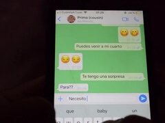 I Convinced My Cousin By Whatsapp To Fuck And Fill Her Pussy With Cum