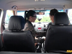 Amateur, Coche, Lesbiana, Lamidas, Al aire libre, Coño