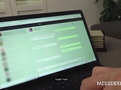 Teen Camila Palmer Sucks Small Dick - Cum in Mouth POV - Latina Amateur