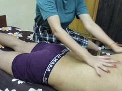 18, 야한 이야기, 처음, 집에서 만든, 인도인, 마사지