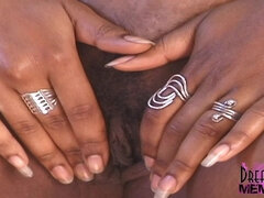 Sexy Ebony Hottie Gets Naked First Time on Film