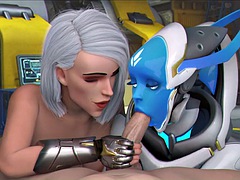 삼차원, 해변, 오랄섹스, 갱뱅, 갈라지는, 게이, 그룹, 하드코어