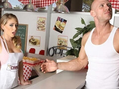 Culo grosso, Grande cazzo, Tette grandi, Bionda, Pompino, Da dietro, Tette