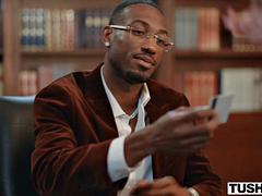 Analny, Czarny, Blondynka, Obciąganie, Ciemna karnacja, Wielorasowy, Tatuaż, Cycki