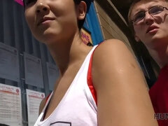 18 jaar, Bruinharig, Man die toekijkt, Tsjechisch, Hd, Geld, Kut duiken, Tiener