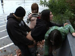 오랄섹스, 자동차, 사정 샷, 얼굴에, 하드코어, 다른 인종간의, 라티나, 쓰리섬