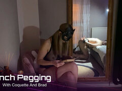 French Pegging - Femdom: Whipping, Fucking Machine, and Blowjob Under Control