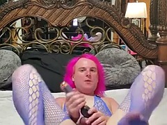 素人, アナル, 女装男装, ディルド, ハードコア, 馬乗り, 一人, オッパイの