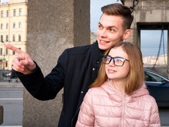 Duży kutas, Obciąganie, Styl na pieska, Naturalne cycki, Rudowłosa, Chudy, Nastolatki, Cycki