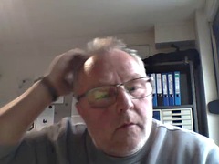 Enthousiasteling, Brits, Homo, Handbeurt, Masturbatie, Kantoor, Webcamera