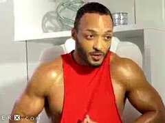 GenderX - Nadia Love's man rod spunks Out When Working Out With Trainer