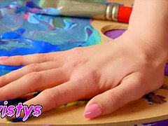 Grosser arsch, Blondine, Gesichtssitzen, Fingern, Muschi, Arsch lecken, Jungendliche (18+), Titten