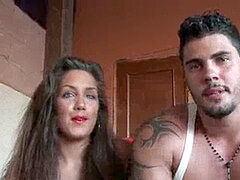 素人, フェラチオ, 茶髪の, カップル, イく瞬間, ヨーロピアン, 下着, 現実