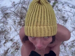 Hard fucking on the snow!!