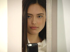 Anal, Babe, Soverom, Kukk suging, Brunette, Sperm skott, Ansiktssperm, Hd