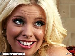 Blondine, Betrug, Kehlenfick, Schwanz, Hd, Orgasmus, Rau, Ehefrau